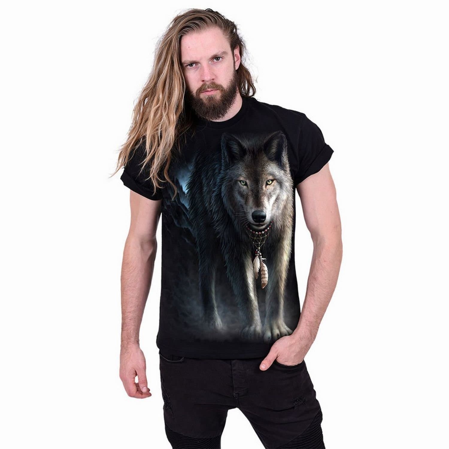 Spiral Direct Spiral Direct Men's From Darkness Back Print T-Shirt in Black