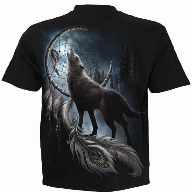 Spiral Direct Spiral Direct Men's From Darkness Back Print T-Shirt in Black - 3