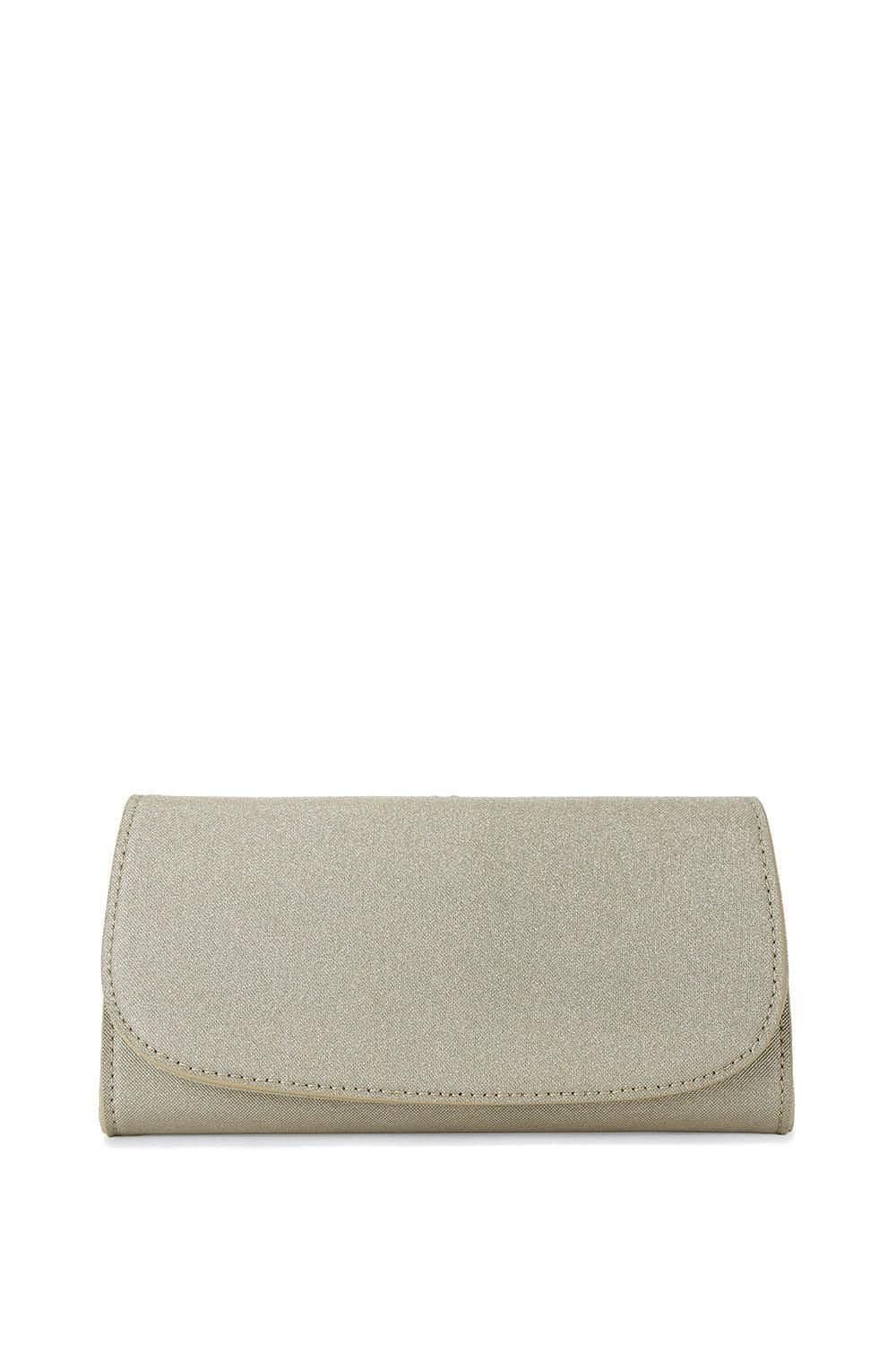 KG Kurt Geiger KG Kurt Geiger Gold Fabric Clutch Bag