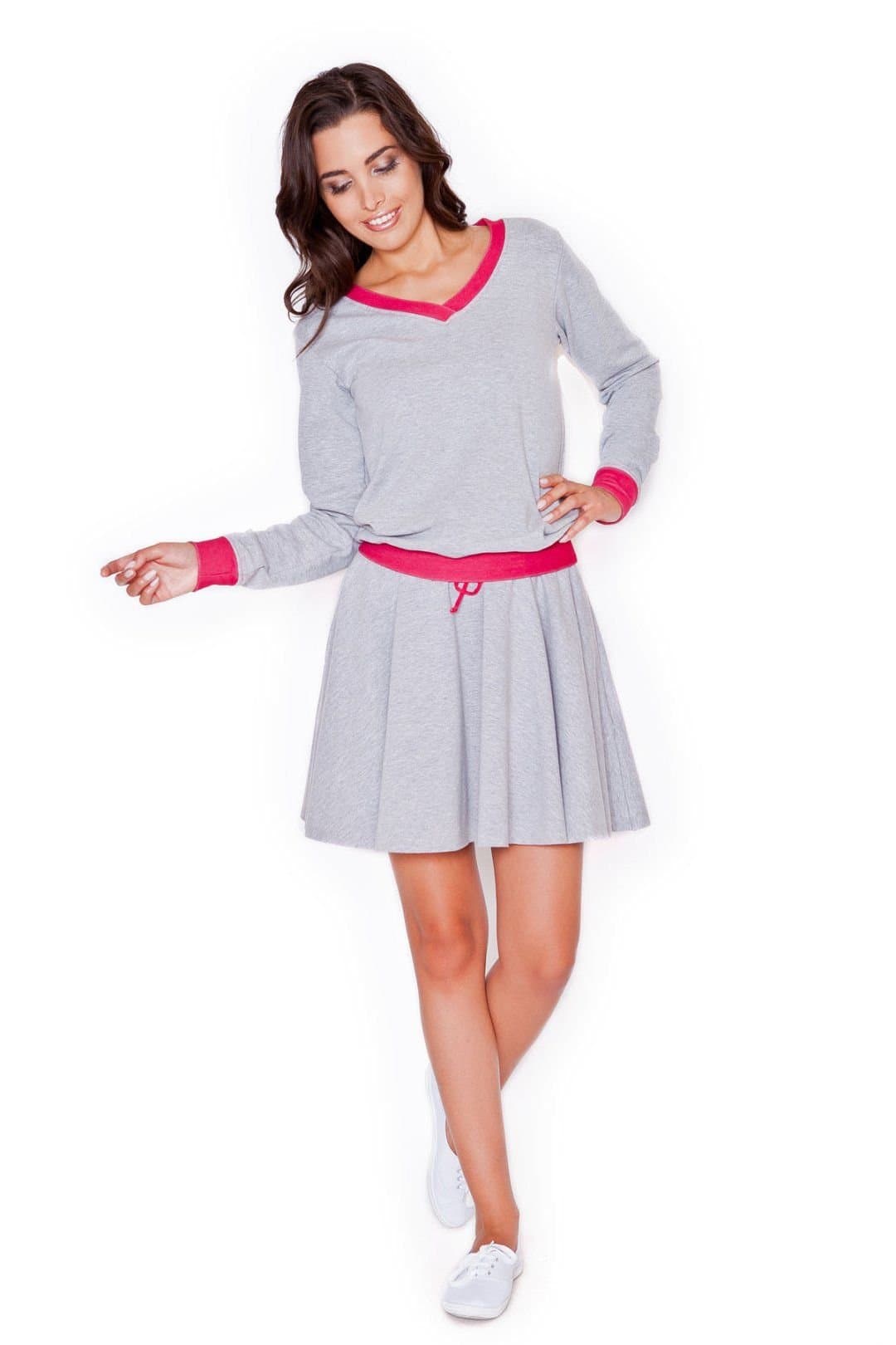 Love Lace Love Lace Women's Charming Elastic Waist Skirt with Pockets in Grey