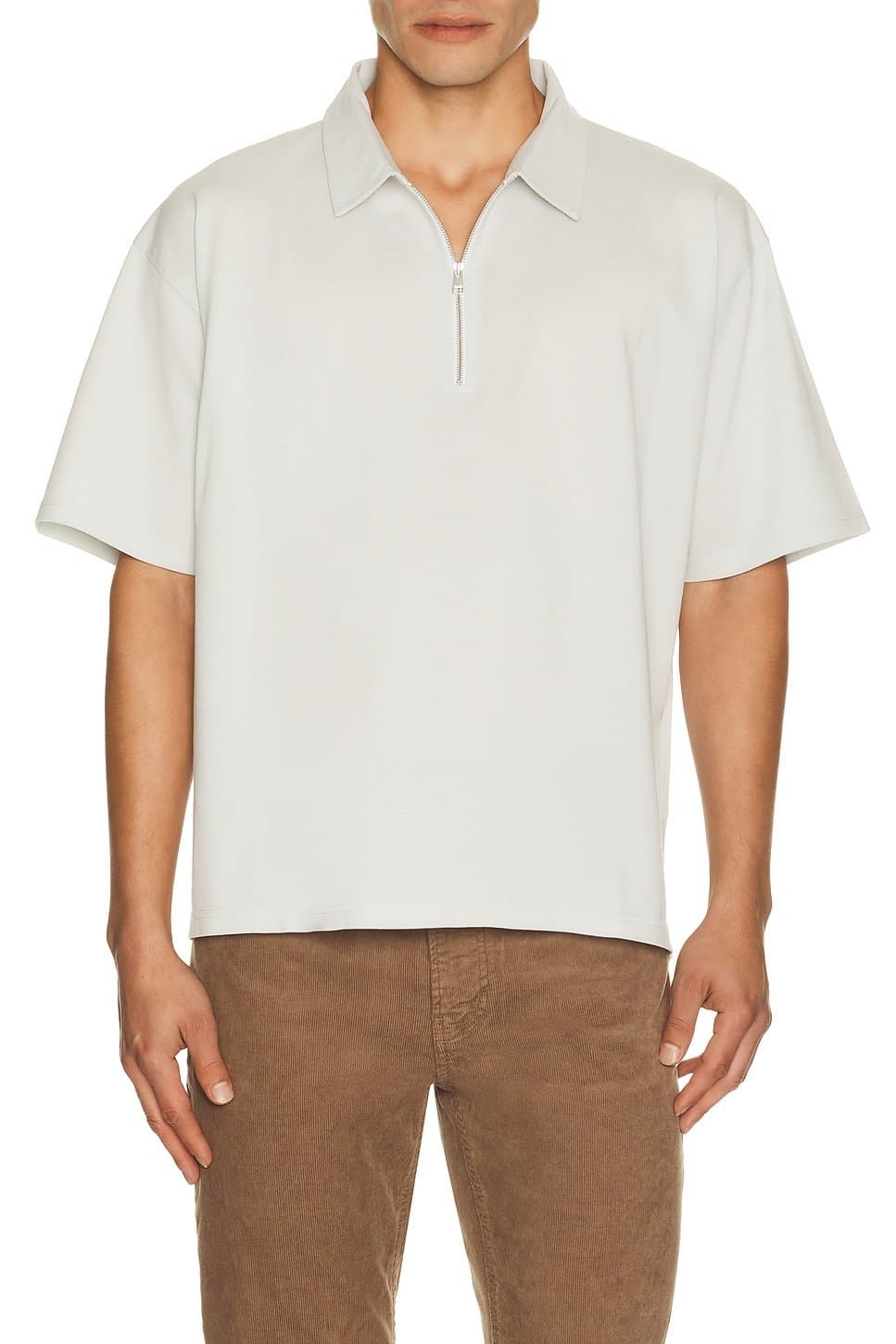 revolve Half Zip Pique Polo