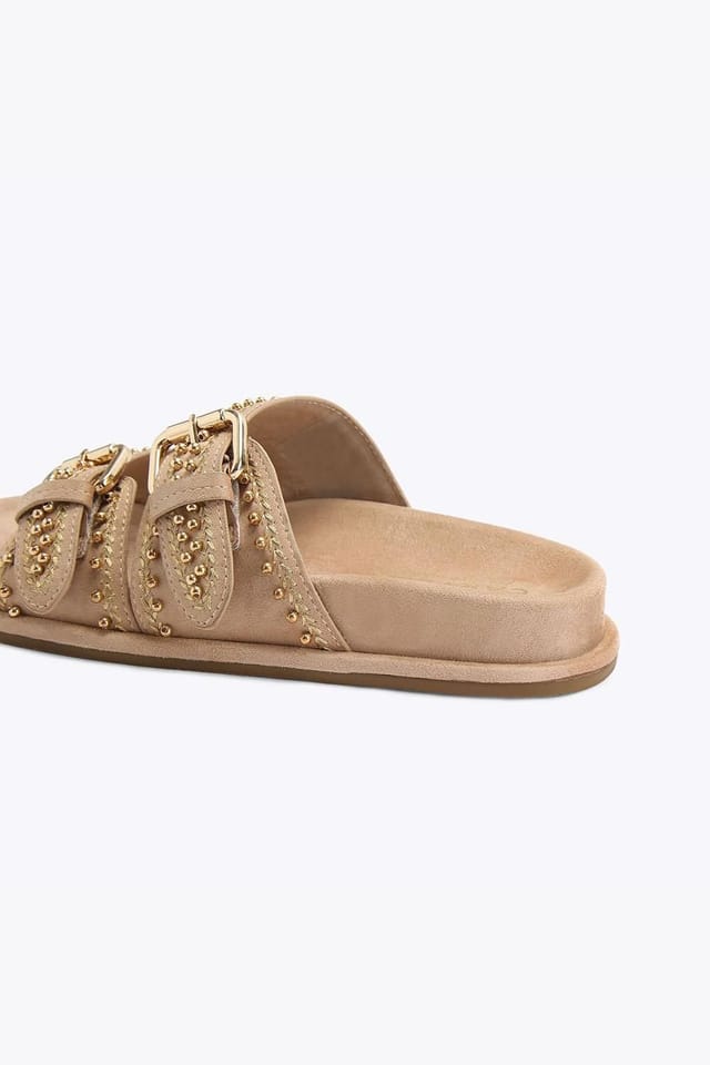 Carvela Carvela Women's 'Valeria' Fabric Sandals in Taupe - 3