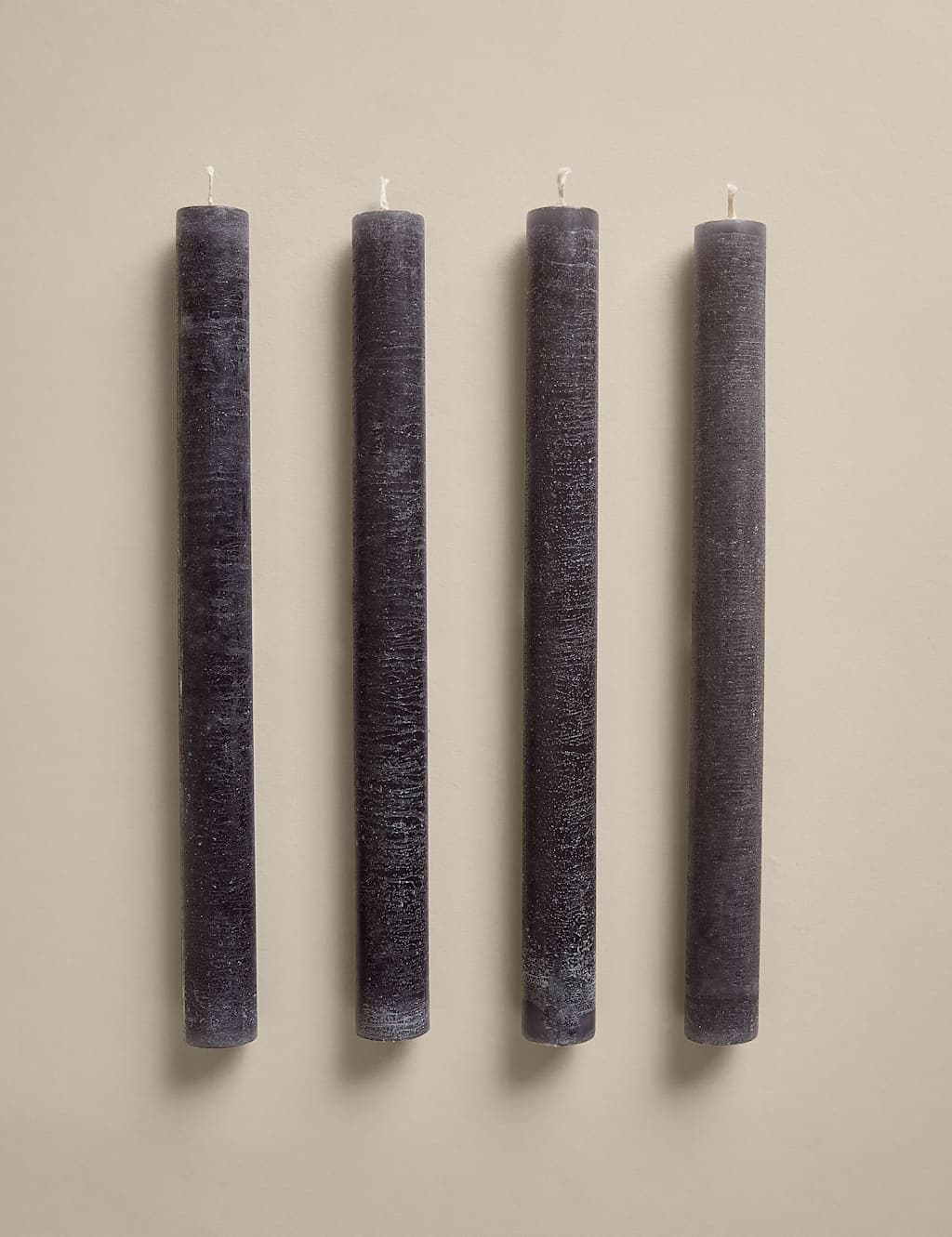Marks & Spencer M&S 4 Pack Wax Dinner Candles Dark Graphite