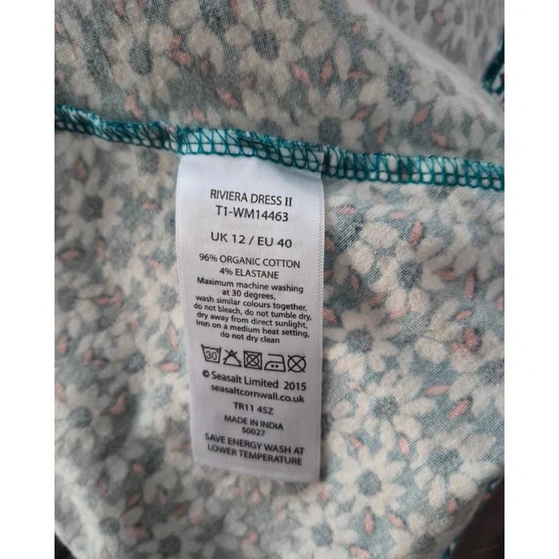 Seasalt Cornwall Seasalt Cornwall ditsy daisy Rivierra II womens midi dress UK size 12