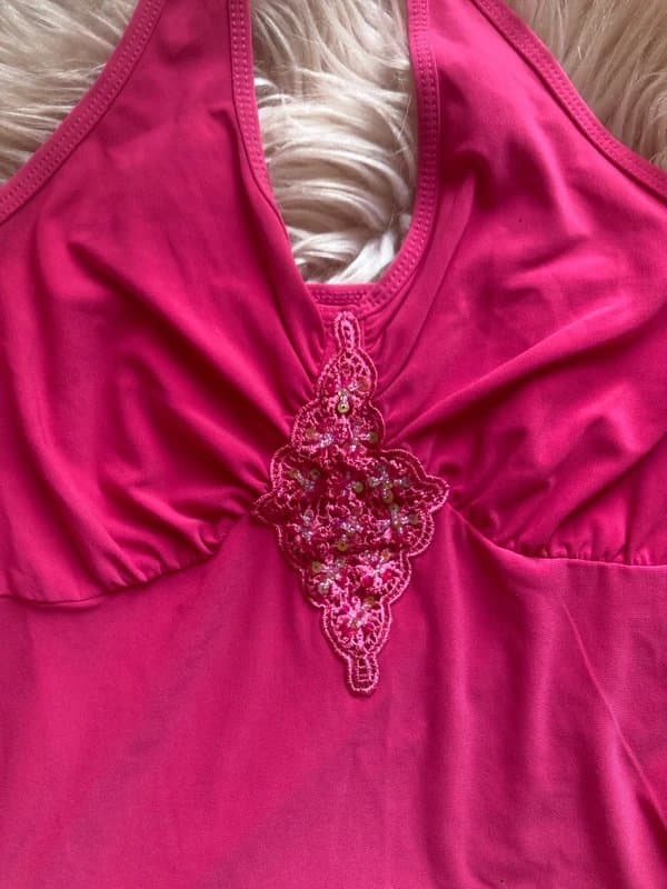 New Look Vintage pink halter neck top