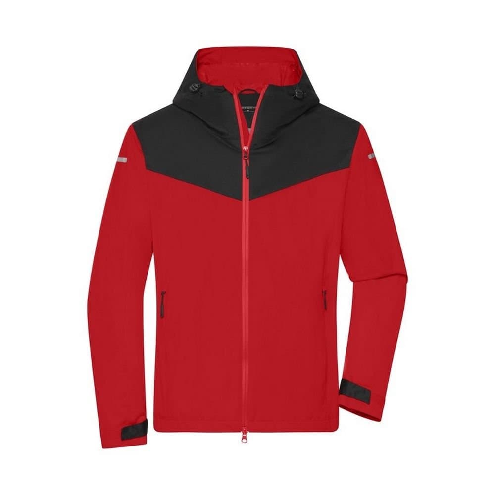 James and Nicholson James and Nicholson Men's All Weather Soft Shell Jacket in Light Red