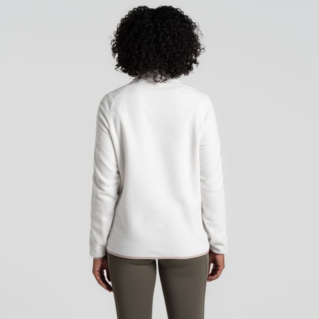 Craghoppers Craghoppers Women's CO2 Renu Relaxed Insulating Microfleece Half Zip Top in Beige - 2