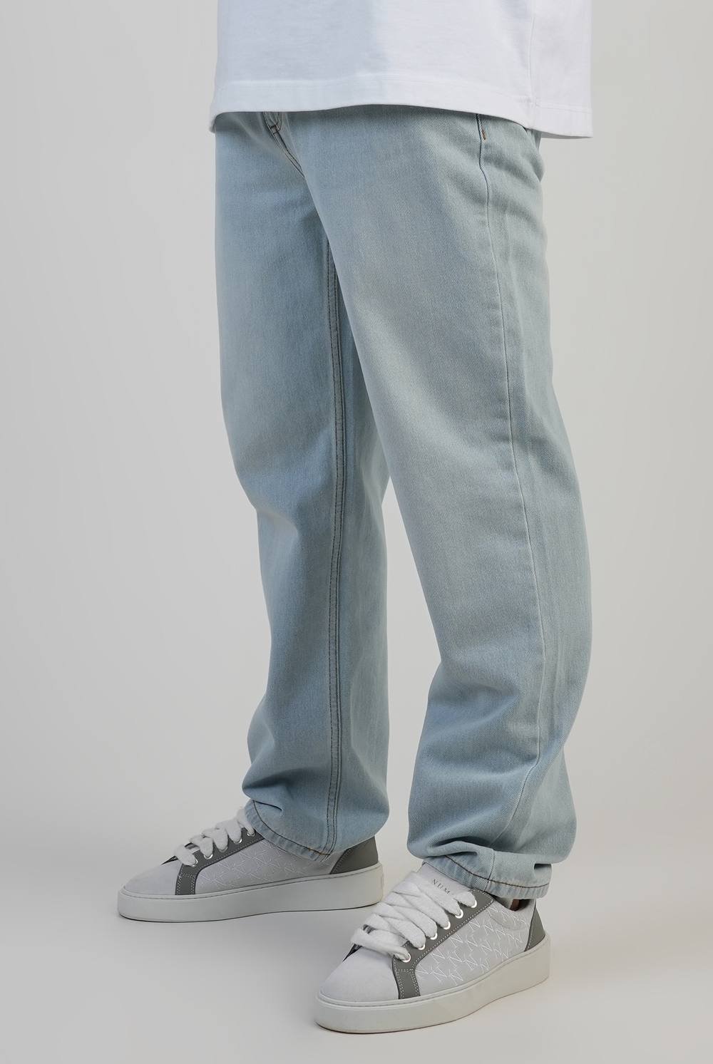 SikSilk SikSilk Men's Straight Fit Jeans in Light Blue - 2