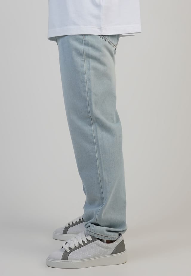 SikSilk SikSilk Men's Straight Fit Jeans in Light Blue - 2