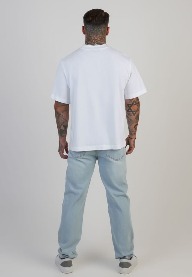 SikSilk SikSilk Men's Straight Fit Jeans in Light Blue - 3