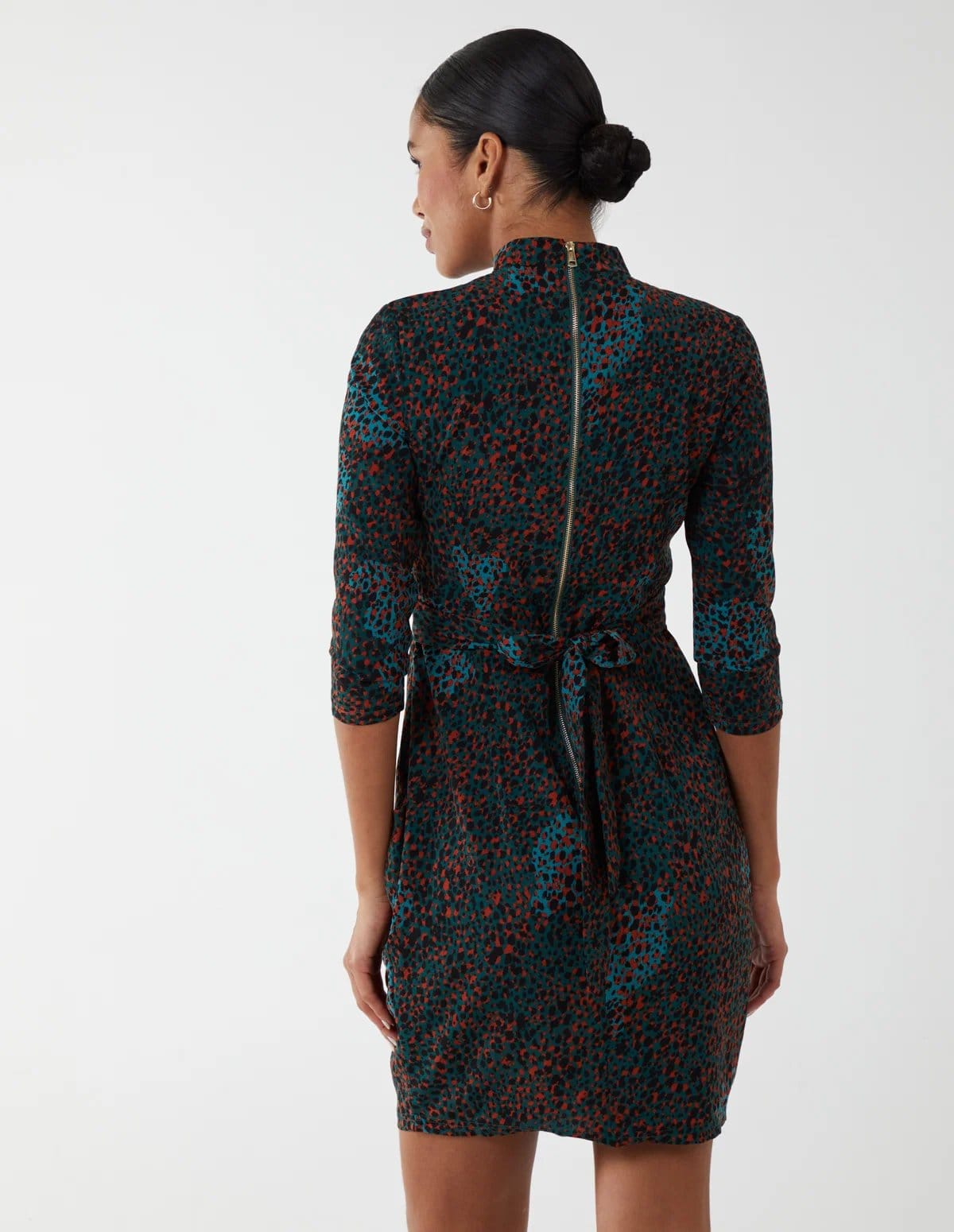 Blue Vanilla High Neck Tulip Dress - 4