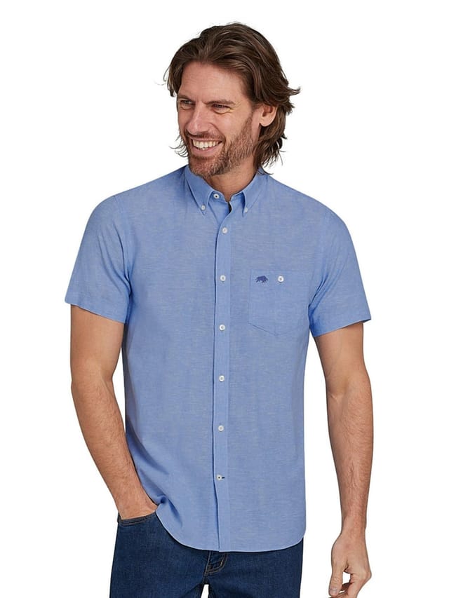 raging bull Raging Bull Men's Classic 2 Pack Short Sleeve Linen Shirt - 2