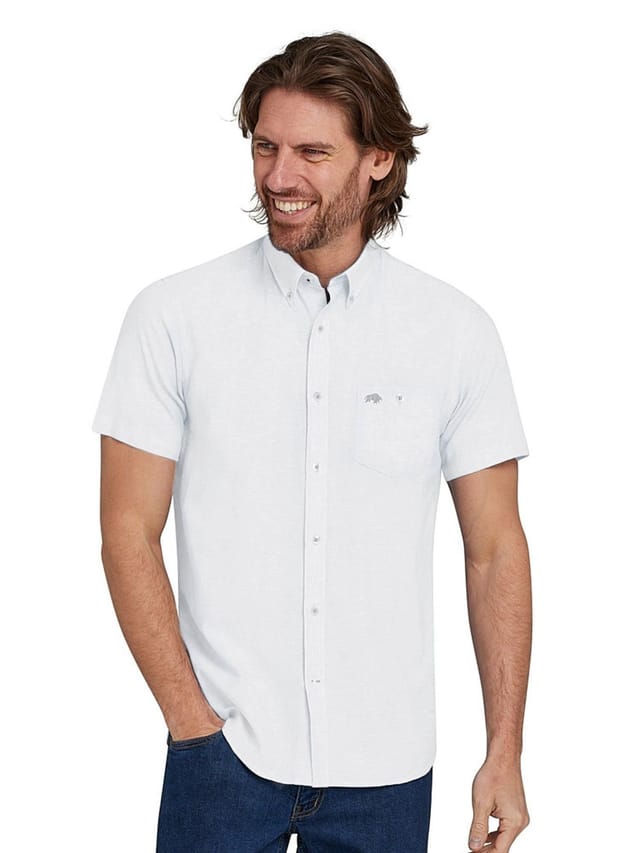 raging bull Raging Bull Men's Classic 2 Pack Short Sleeve Linen Shirt - 3