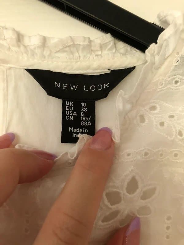 New Look New look white shirt embroidered