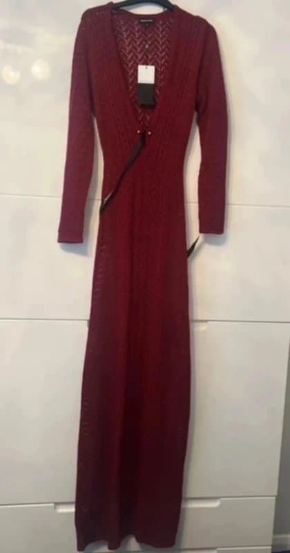 Noughts and Kisses Noughts and kisses burgundy dress