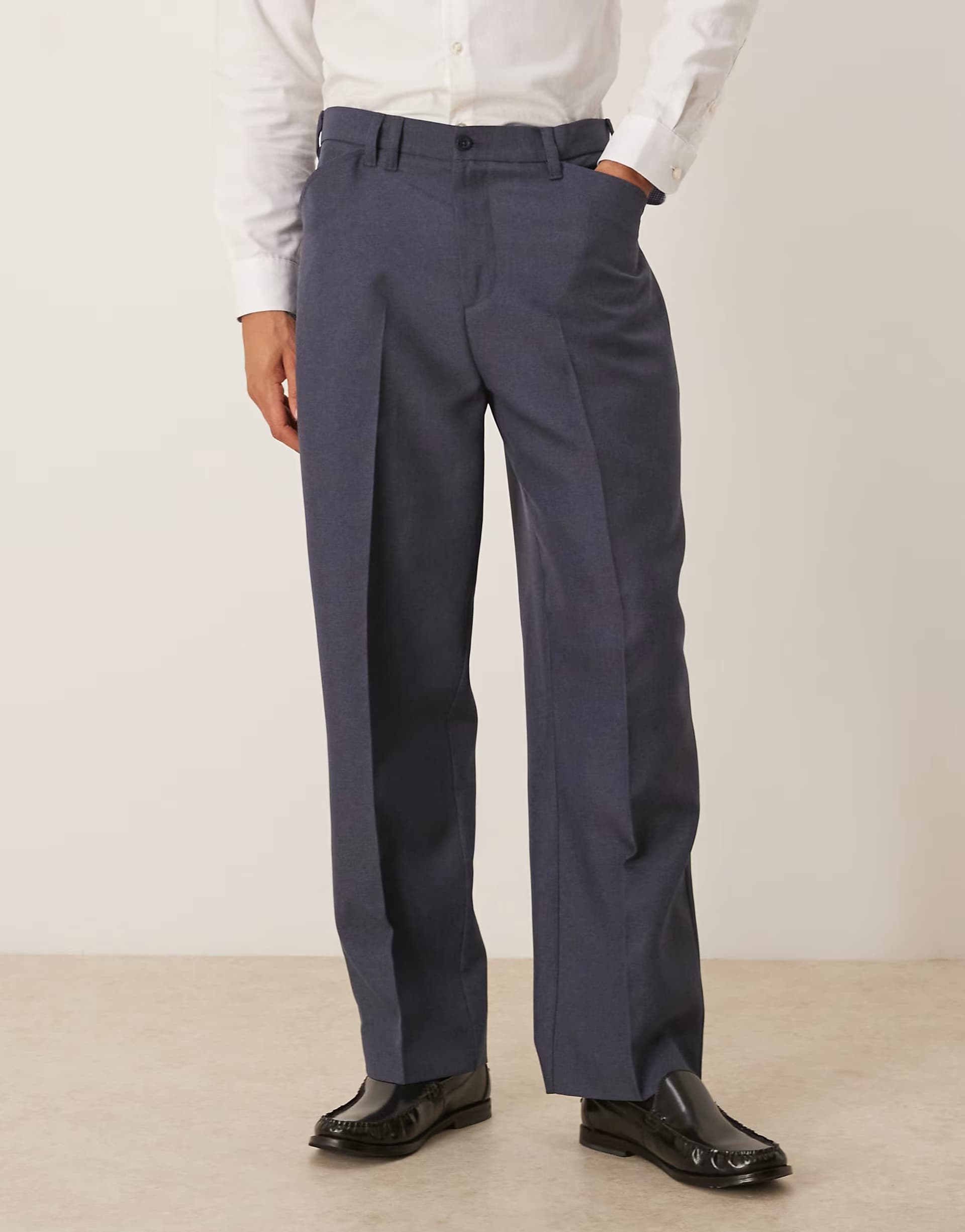 ASOS Farah Archive twill trousers in indigo