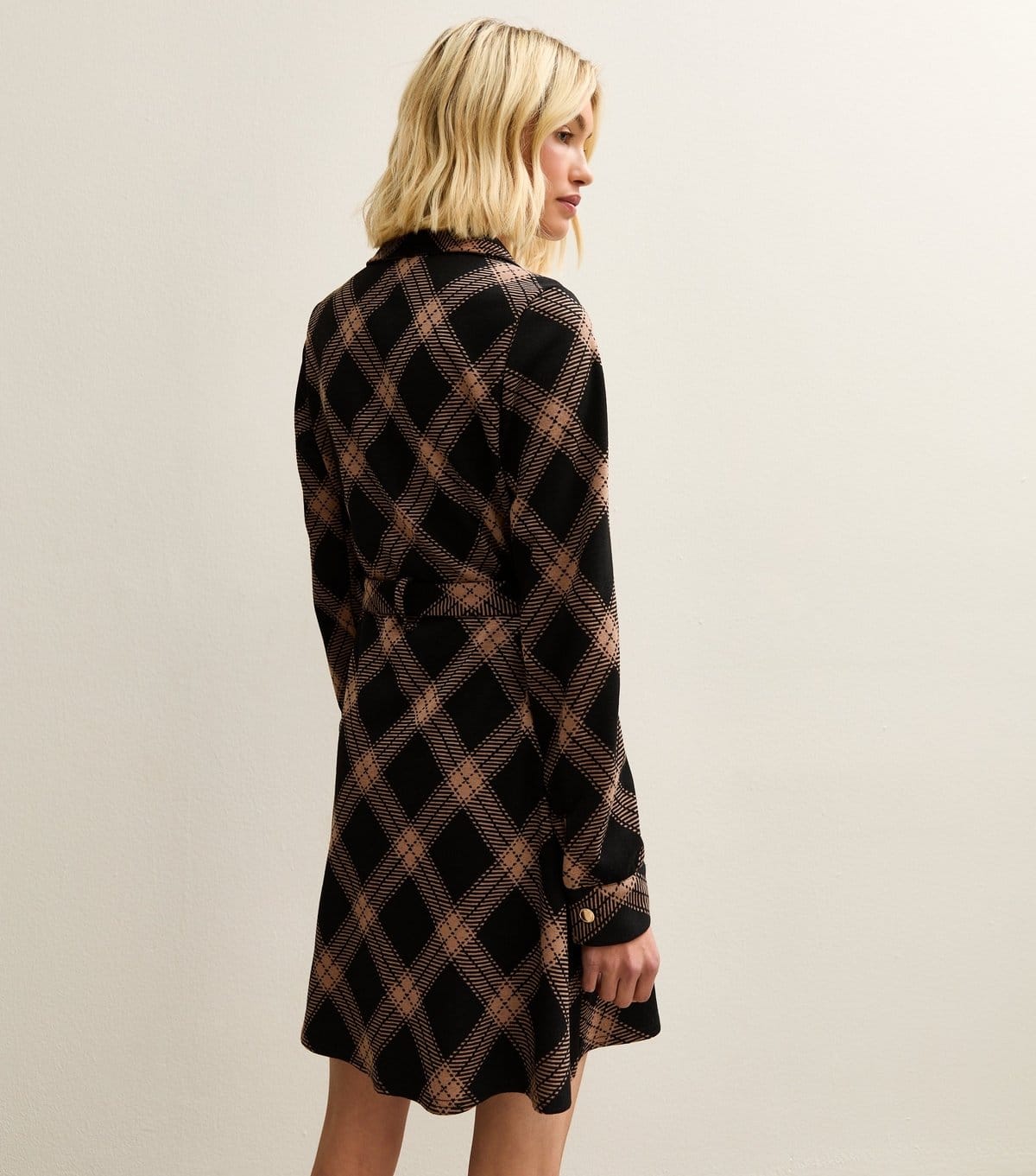 New Look Women's Black Check Mini Shirt Dress New Look - 4