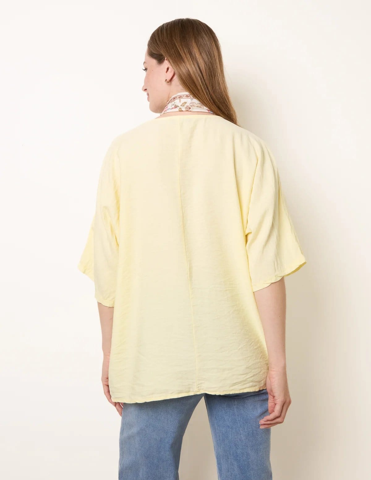 Blue Vanilla Scarf Viscose Top - 4