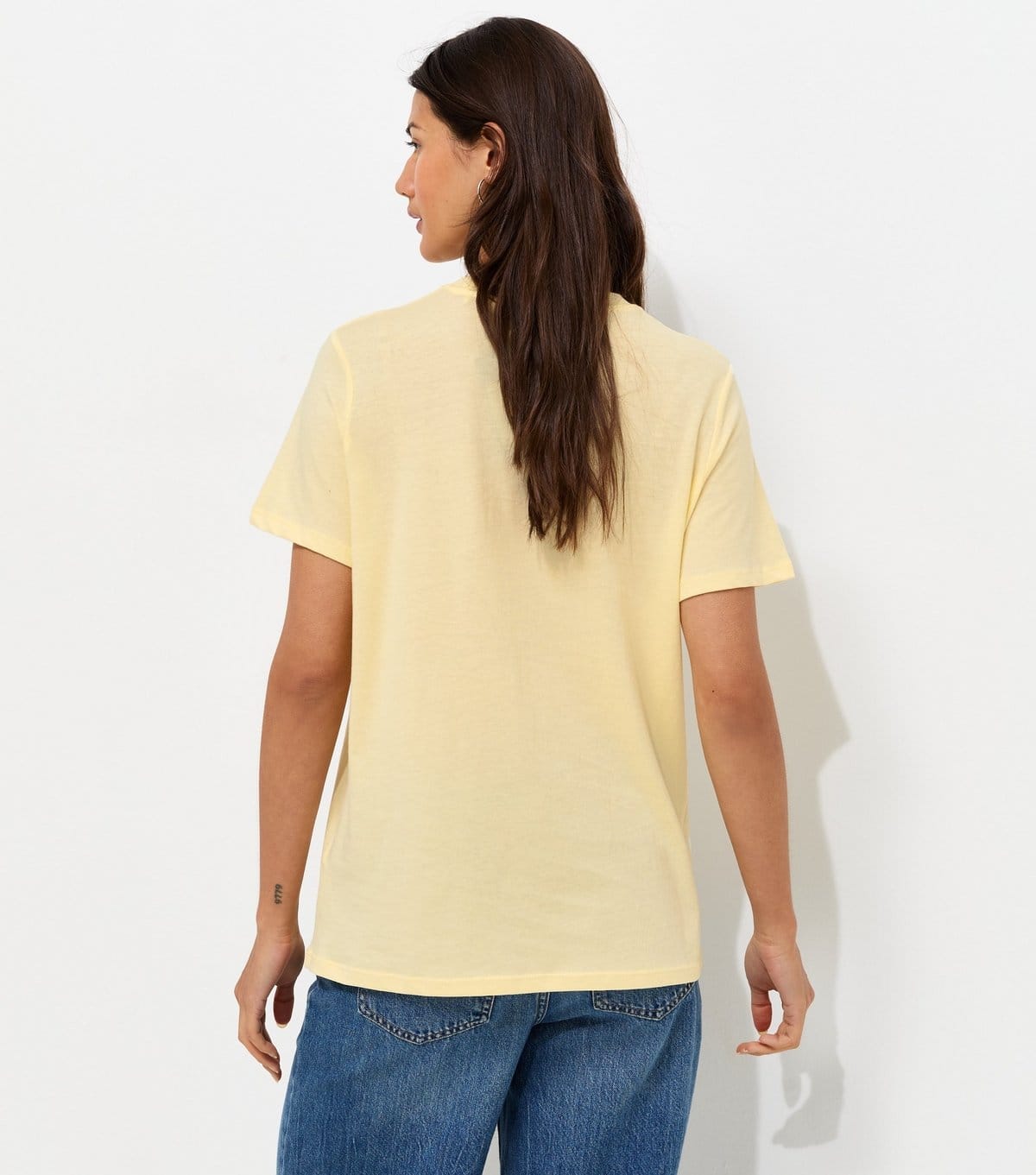 New Look Women's Light Yellow Cotton Daisy Print Relaxed T-Shirt New Look - 4
