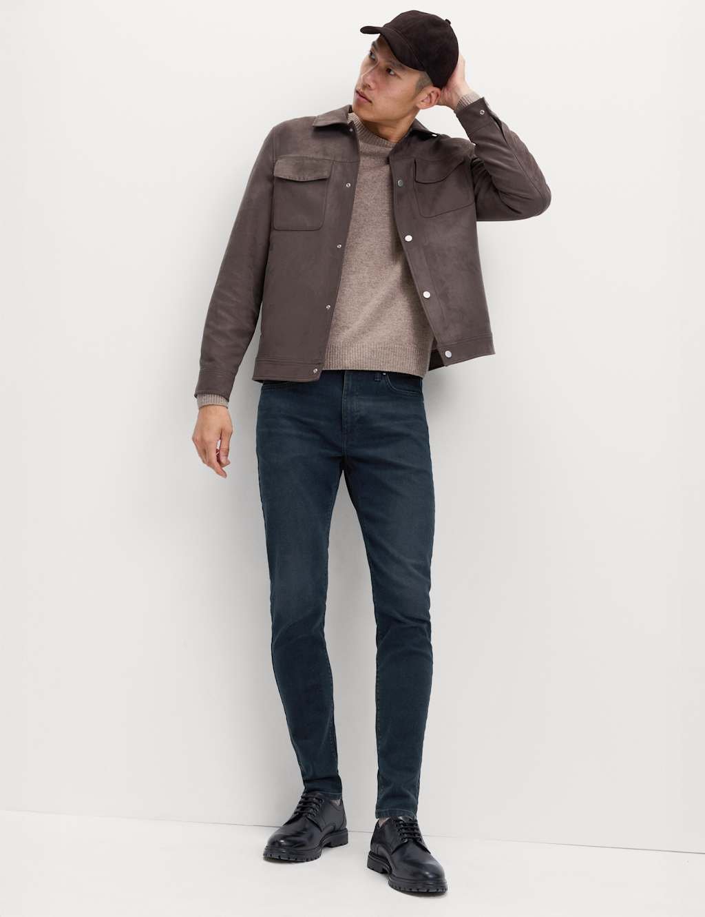 Marks & Spencer M&S Skinny Fit Stretch Jeans Smokey Blue - 1