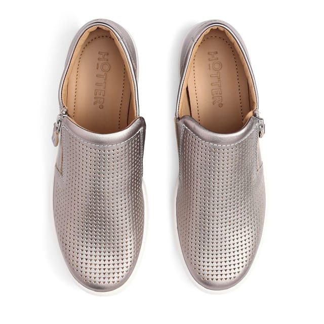 Hotter Hotter Women's 'Daisy' Deck Shoes in Metallics - 3