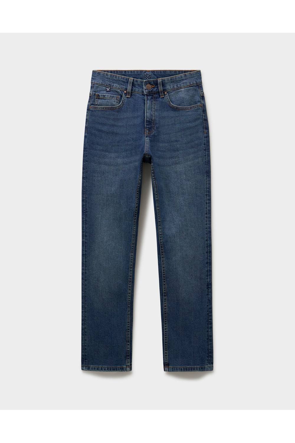 Crew Clothing Crew Clothing Women's Straight Leg Jean Midwash Blue - 2