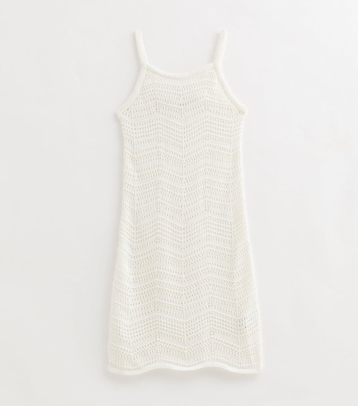 New Look Girls' White Crochet Beach Dress New Look