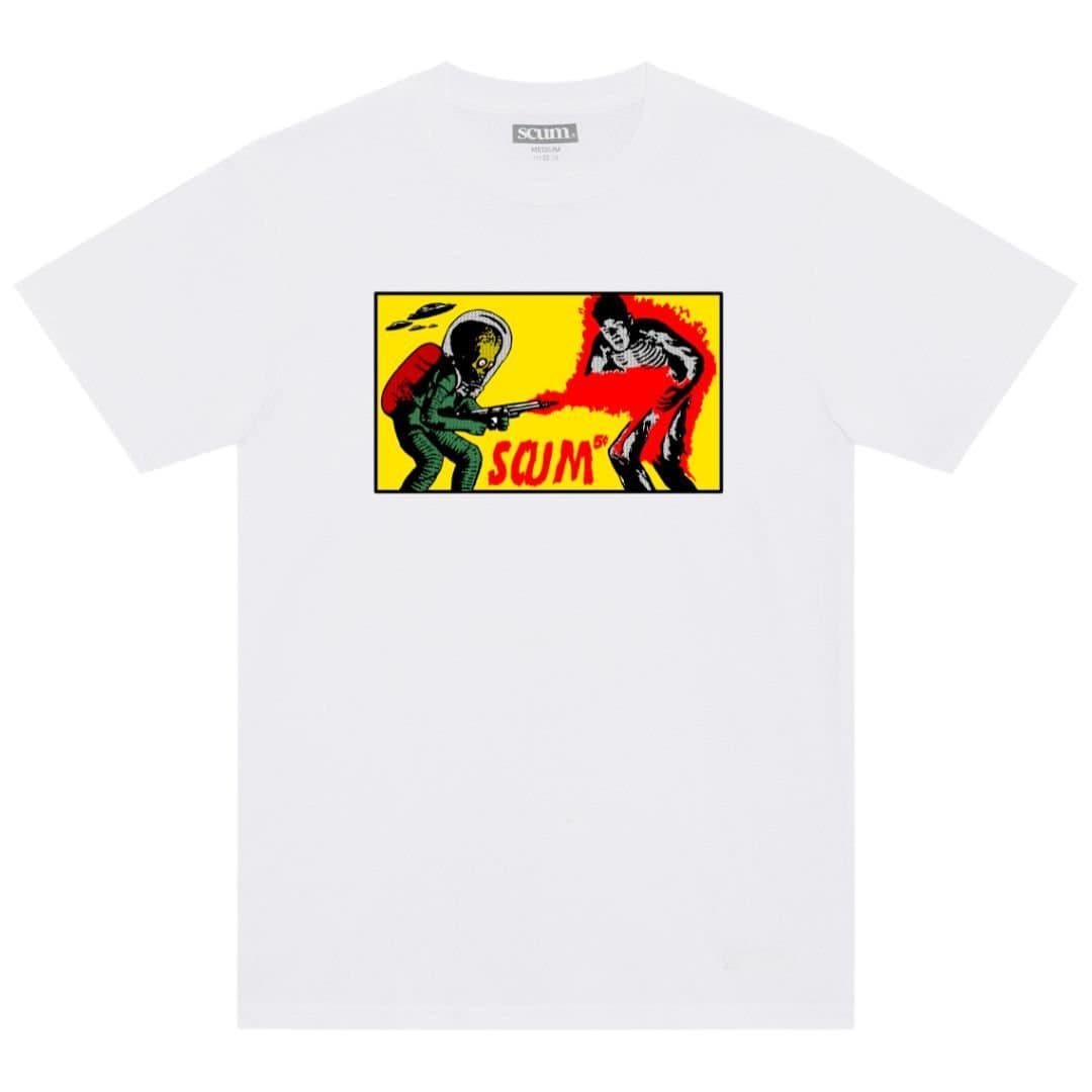 Scum Scum Men's Attacks T-Shirt in White
