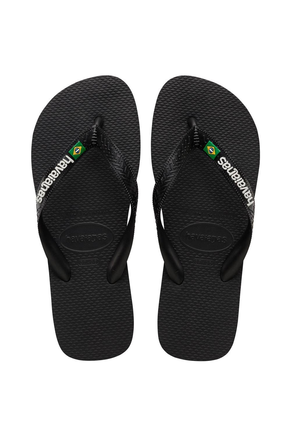 Havaianas Havaianas Men's Brasil Logo Flip Flop Black - 2