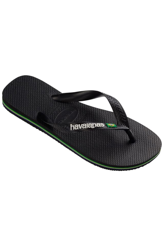 Havaianas Havaianas Men's Brasil Logo Flip Flop Black - 2