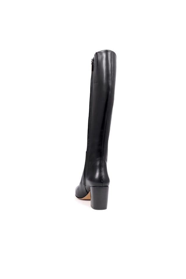 Jones Bootmaker Jones Bootmaker Women's Neptune Small Calf Fit Long Leather Boots in Black - 3