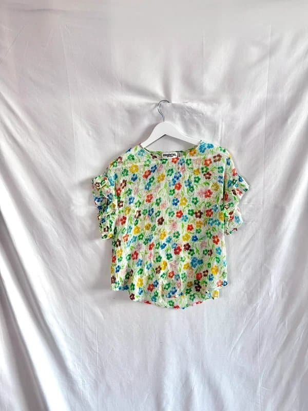 Essentiel Antwerp Essentiel Antwerp floral  ruffle sleeve top size 40