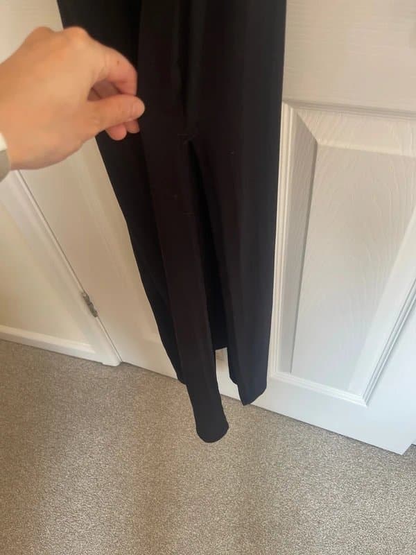 Bershka Black mid-axi dress with thigh split