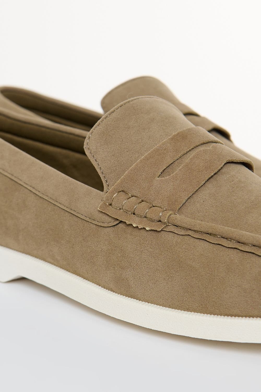 Threadbare Threadbare Men's Faux Suede Penny Loafers in Beige - 4