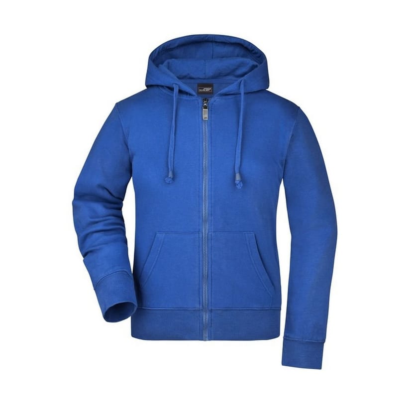 James and Nicholson James and Nicholson Women's Full Zip Hoodie in Blue - 1