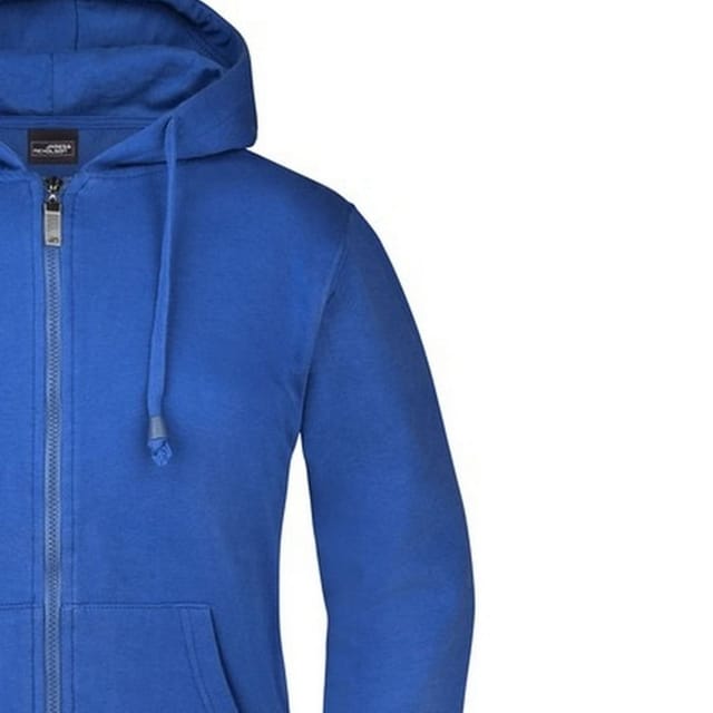 James and Nicholson James and Nicholson Women's Full Zip Hoodie in Blue - 2