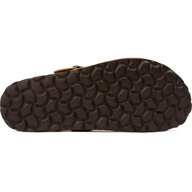 SOLE SOLE Men's Nye Footbed Mule Sandals in Taupe - 3