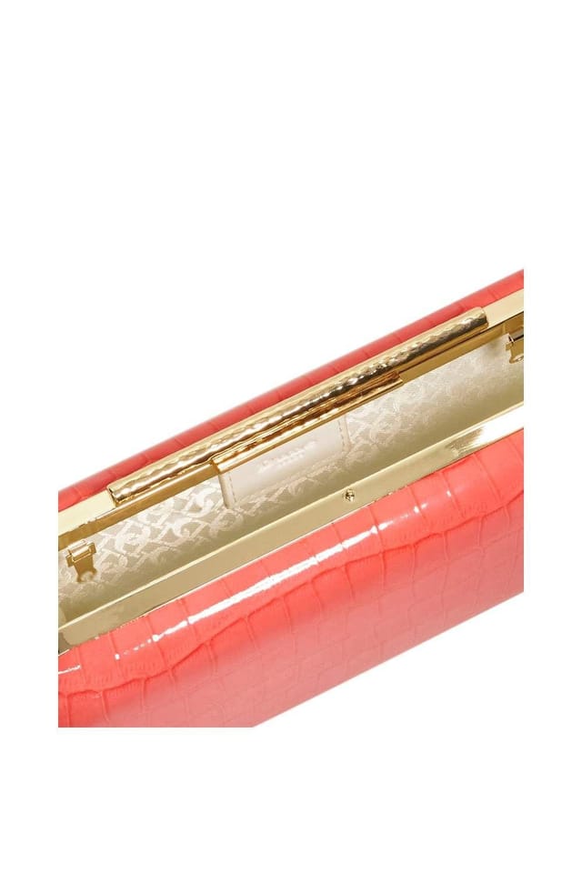 Dune London Dune London Women's 'Body' Leather Clutch in Pink - 3