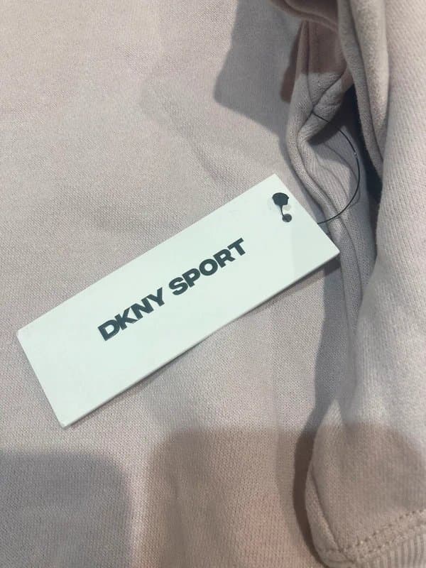 DKNY DKNY Sport Women’s Embellished Logo Sweatshirt Pink XL bnwt Oversized Crew Neck