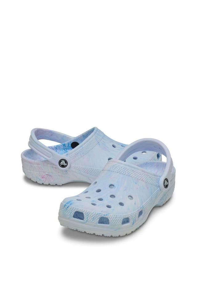 Crocs Crocs Women's Classic Marbled Clog in Light Blue - 3