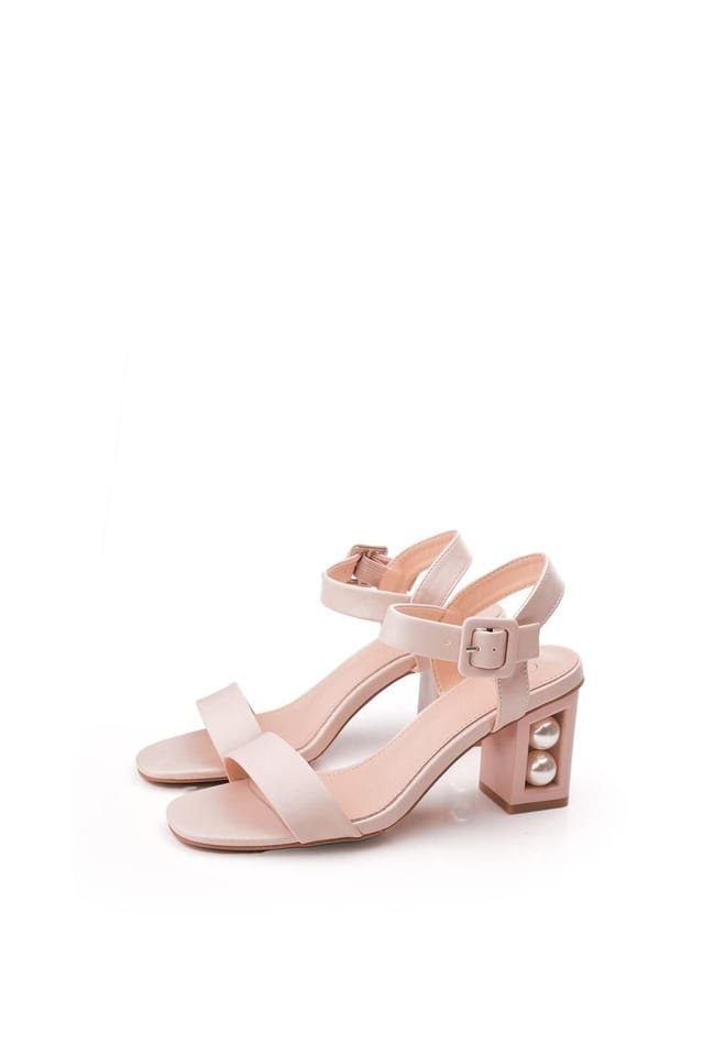 Moda In Pelle Moda In Pelle Women's 'Sandypearl' Porvair Heeled Sandals in Nude - 2