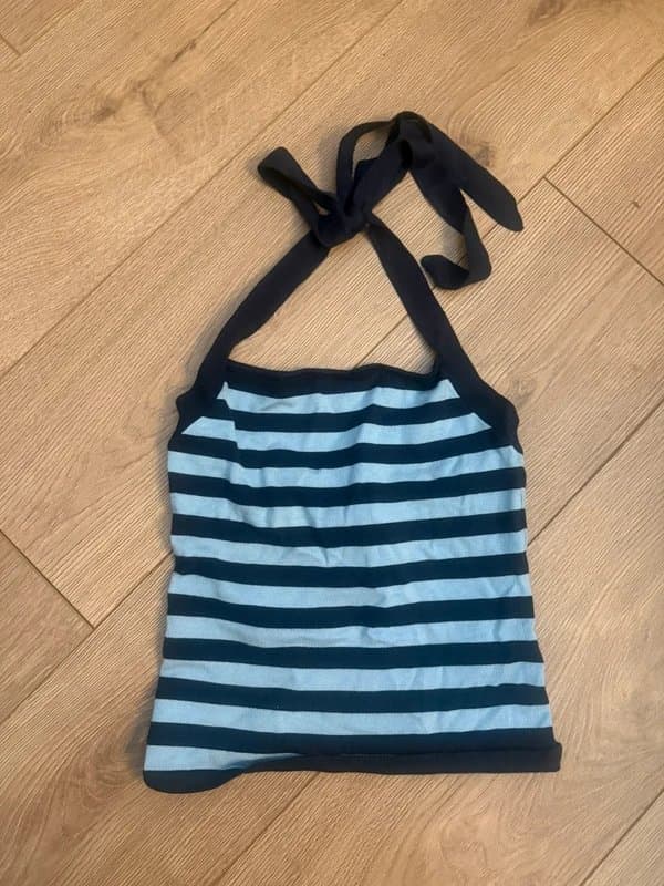 Bershka Bershka blue and navy knit top