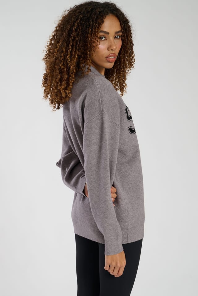 South Beach South Beach Women's Soho Funnel Neck Jumper in Grey - 3