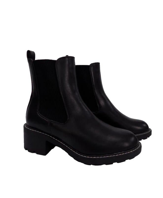 New Look New Look Chelsea Boots Wide Fit UK 7 EU 40 Womens Black Low Heel Chunky Comfort
