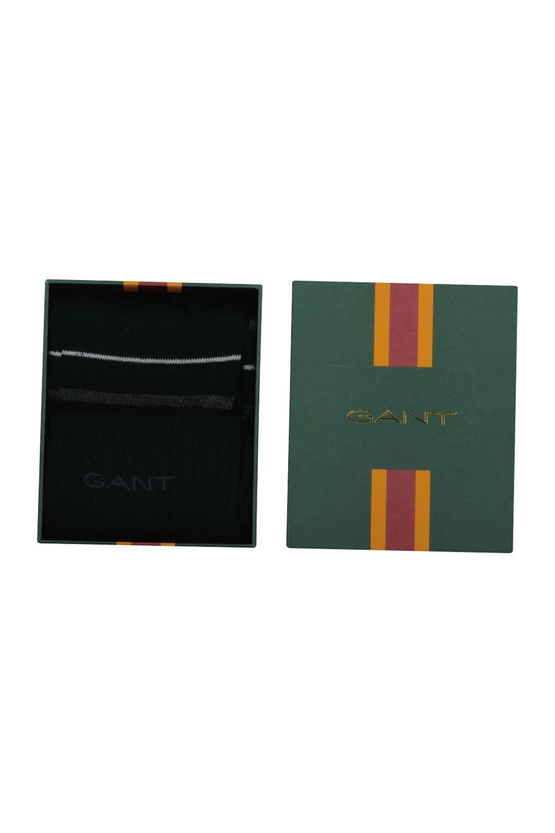 Gant Gant Men's Multi Stripe 2 Pack Socks Tartan Green - 3