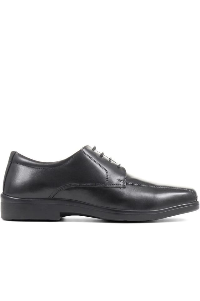 Pavers Pavers Men's Wide Fit Leather Shoes in Black - 2