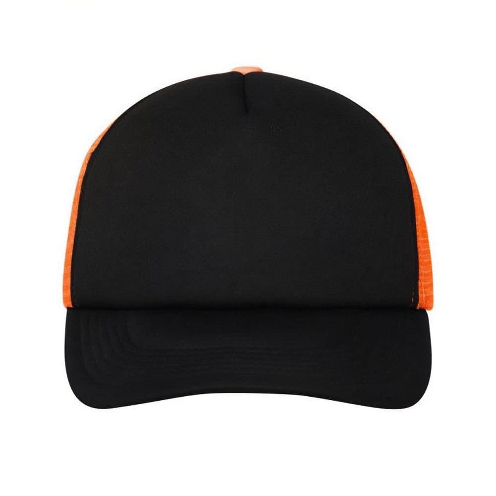 Myrtle Beach Myrtle Beach Men's Mesh 5 Panel Trucker Cap in True Black