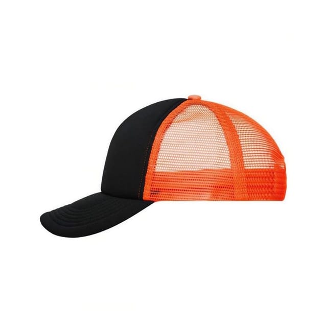 Myrtle Beach Myrtle Beach Men's Mesh 5 Panel Trucker Cap in True Black - 3