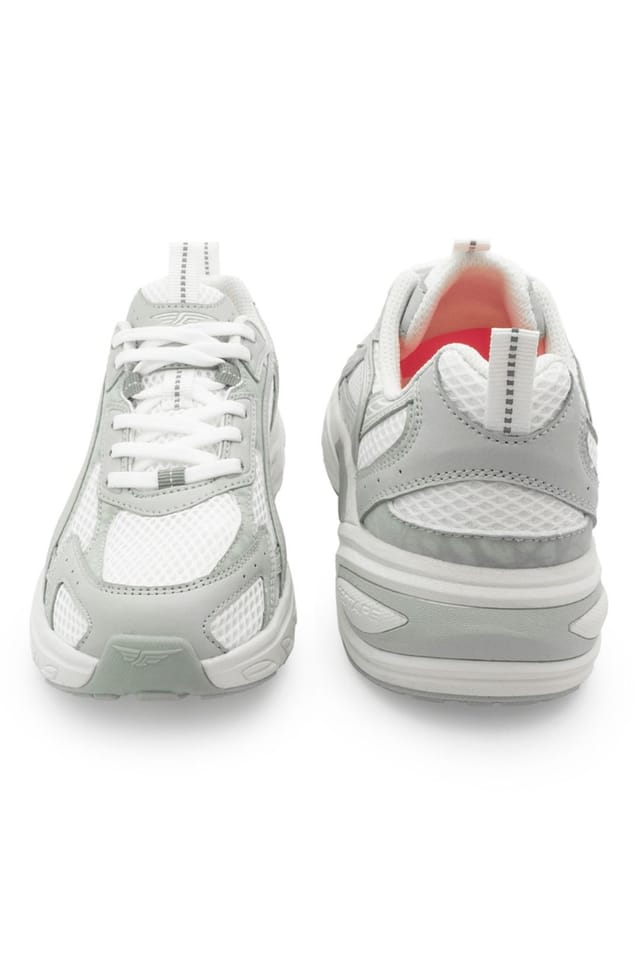 STYLEWISE STYLEWISE Women's LunaFlow Lightweight Mesh Dad Trainer in Grey - 2