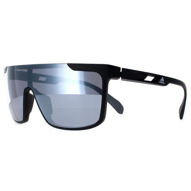adidas adidas Men's Visor Matte Black Contrast Mirror Silver SP0020 - 2
